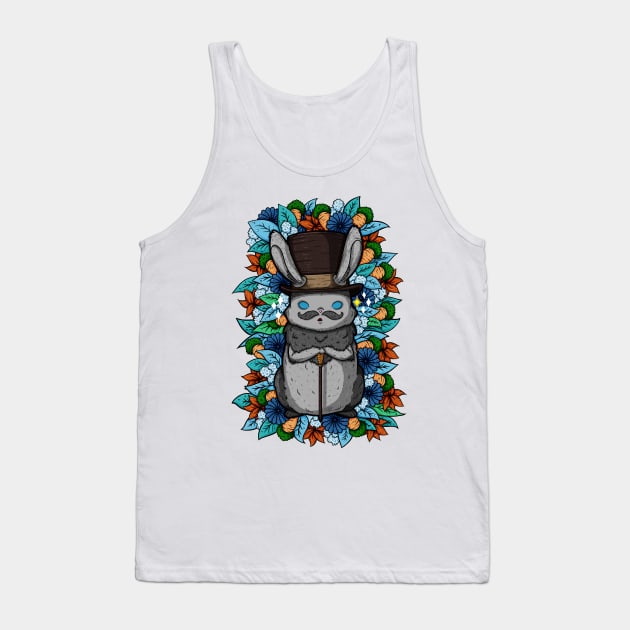 Top Hat Bunny Tank Top by zarya_kiqo